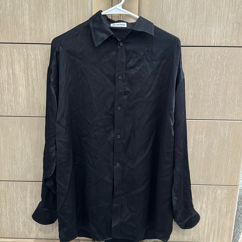 Balenciaga Oversized Satin Shirt